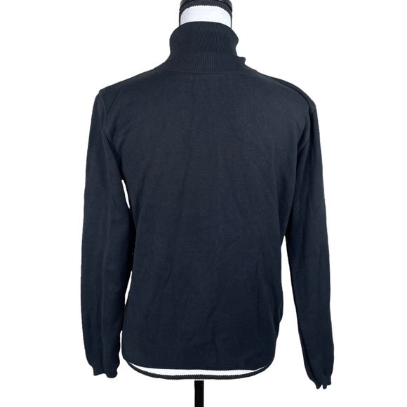 525 America Black Turtle Neck Knit top - Picture 3 of 4